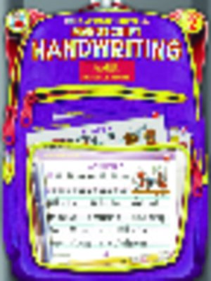 cover image of Manuscript Handwriting, Grade 2